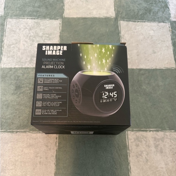 New Sharper Image Black Sound Machine with Star Projection - Picture 2 of 7